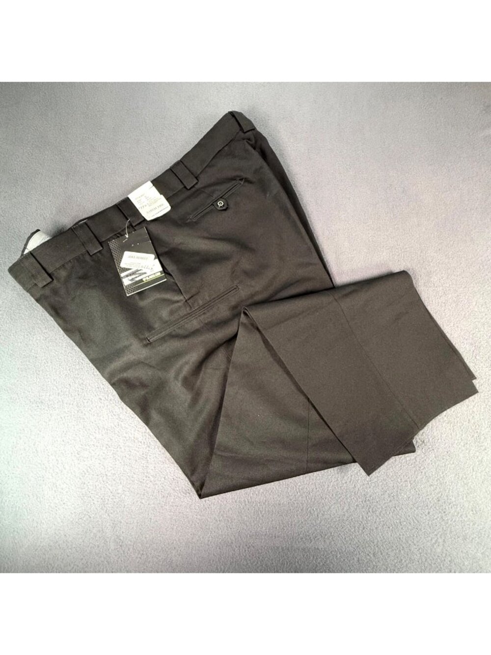 NWT Blauer 6-Pocket Polyester Pants Mens Size 48Reg Unhemmed Black 8657